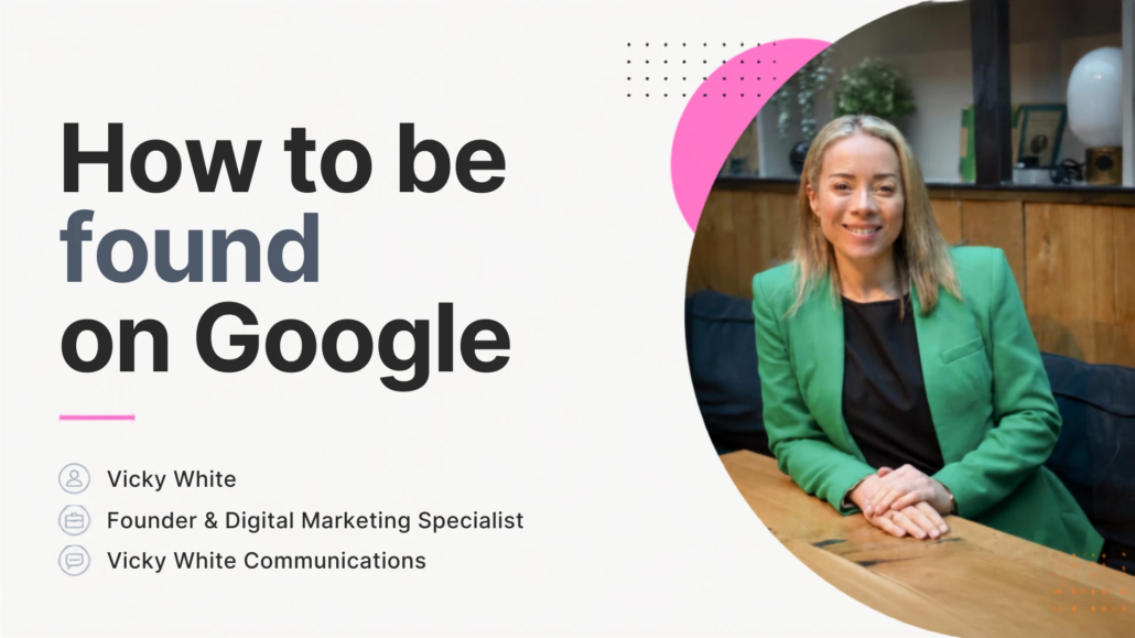 How to be found on google